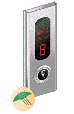 DLD-20 Asansör Kat Buton Paneli | Sıva Üstü