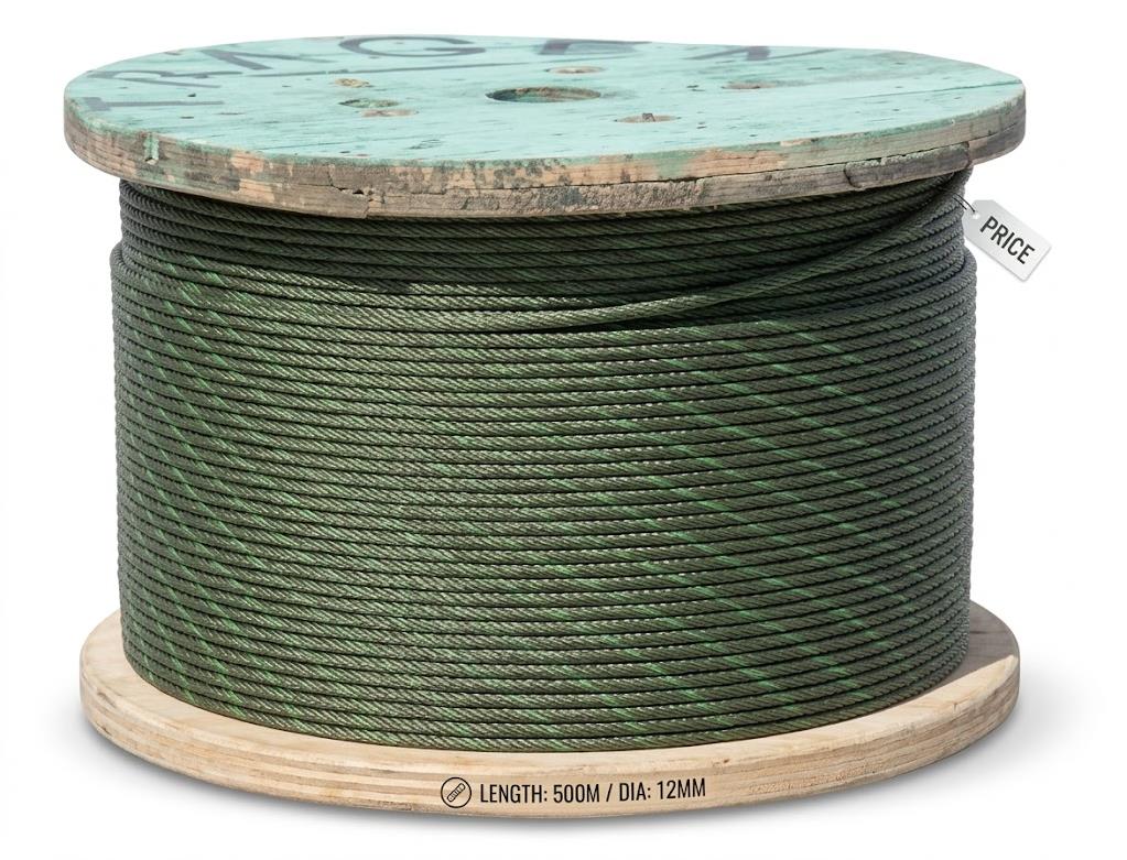 8 mm 8x19 Çelik Özlü Asansör Halatı