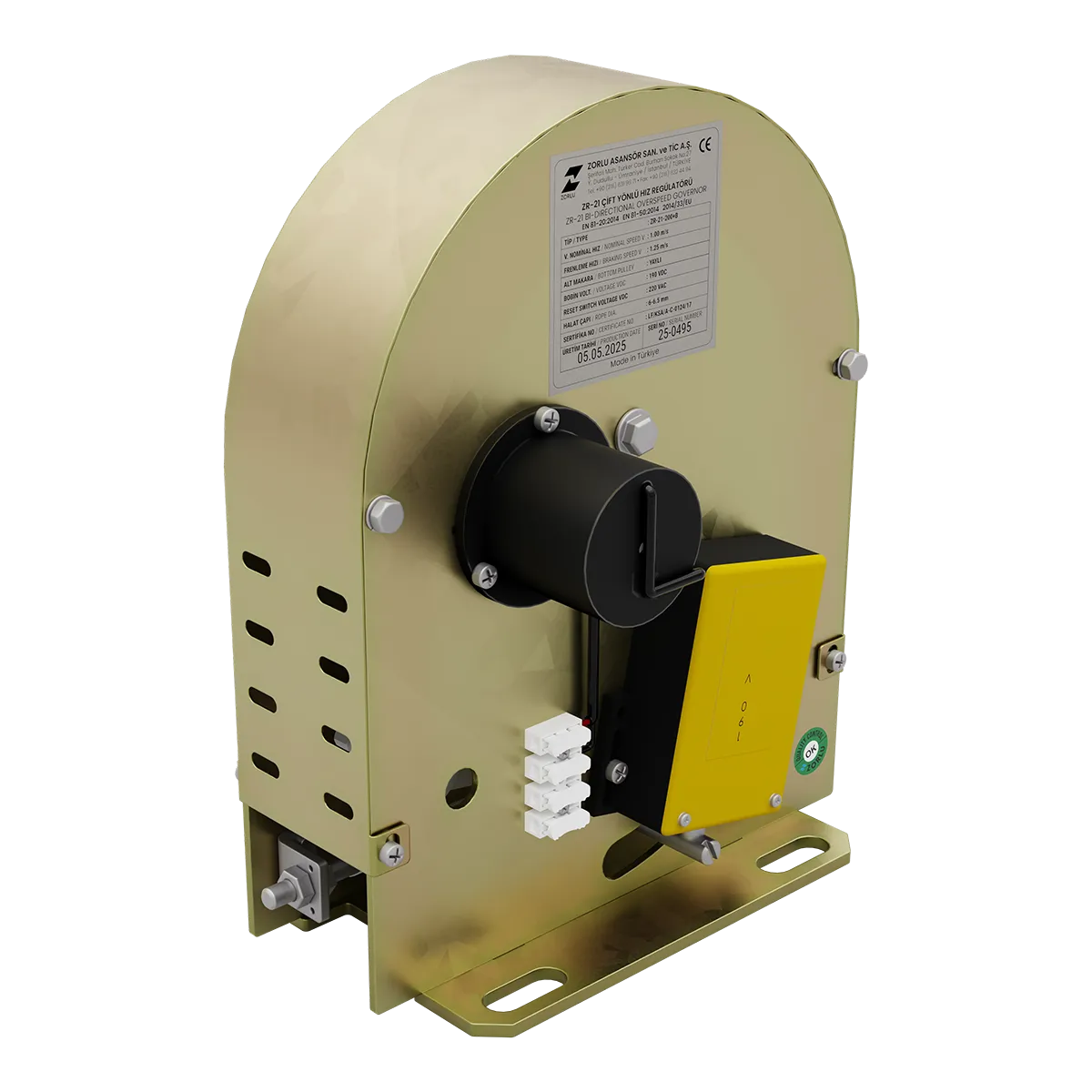 ZR21-200 MRL Asansör Hız Regülatörü