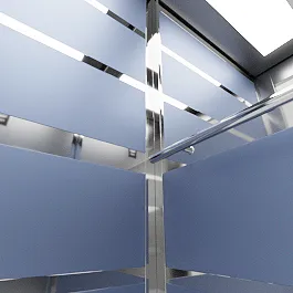 Elektrostatik Boyalı Kabinler Asansör Kabin Aksesuarları