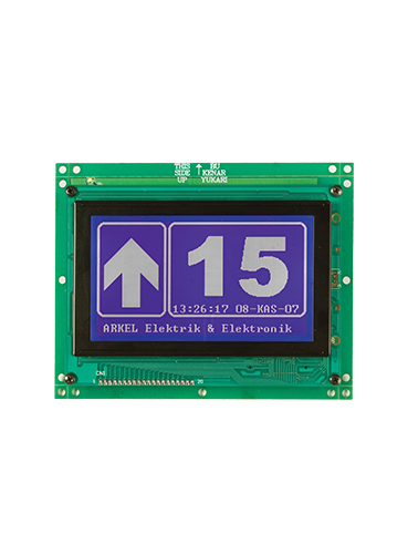 LCD240x128 Asansör Grafik Kat Göstergesi